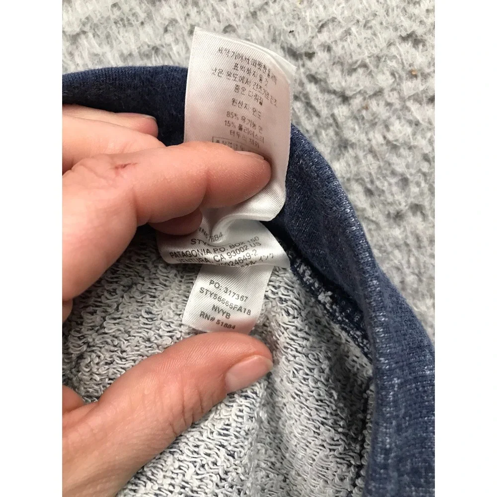 Patagonia Mahnya Fleece Pants Mens XL Blue Organic Cotton Sweatpants‎ Jogger